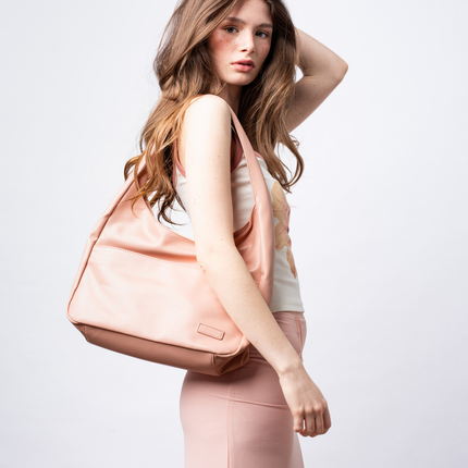 Minimalist Hobo Shoulder Bag – Vegan Leather