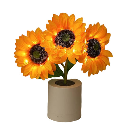Sunflower LED Table Lamp – Warm Ambient Lighting & Cozy Home Décor Accent