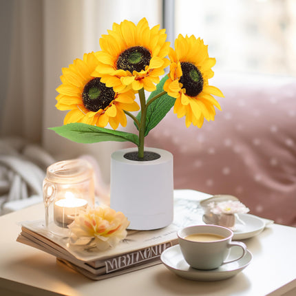 Sunflower LED Table Lamp – Warm Ambient Lighting & Cozy Home Décor Accent