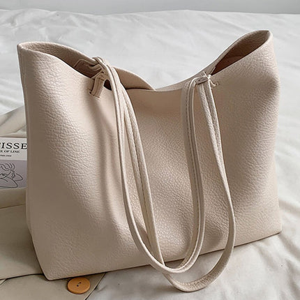 Soft Leather Tote Bag | Spacious Vegan Leather Work & Daily Tote for Women