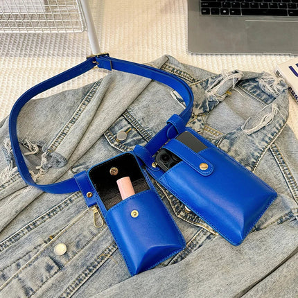 Mini Crossbody Phone Wallet – Compact Leather Purse with Adjustable Strap – Ideal for Travel, Festivals & Daily Use