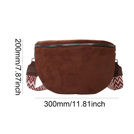Minimalist Suede Hip Bag – Versatile Crossbody & Fanny Pack for Women