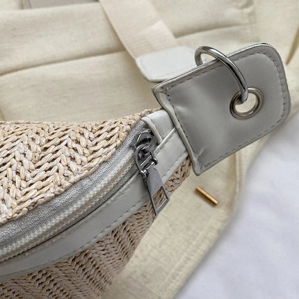 Raffia Crossbody Bum Bag – Lightweight, Adjustable & Stylish for Summer