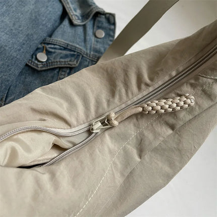 Beige Hobo Crossbody Bag – Spacious, Stylish & Comfortable Everyday Tote