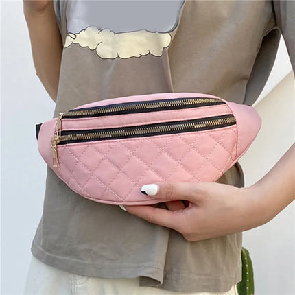 Trendy Quilted Belt Bag – Versatile Crossbody & Waist Pack for Everyday Use