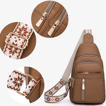 Trendy Crossbody Sling Bag – Adjustable Strap, Multiple Pockets, Stylish & Practical