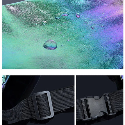 Holographic Crossbody Hip Bag – Trendy Festival Waist Pack with Adjustable Strap