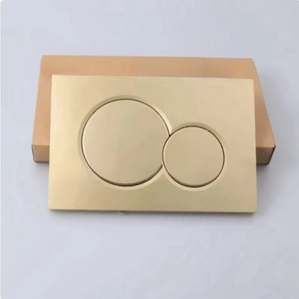 Luxury Dual Flush Toilet Button in Spray Gold – Fingerprint-Resistant Modern Actuator Plate