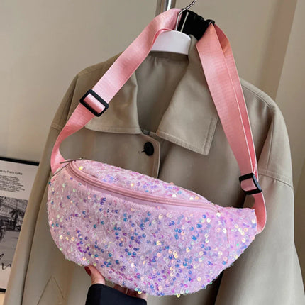 Trendy Crossbody Fanny Pack with Vibrant Print – Adjustable Waist Bag for Daily Use & Festivals