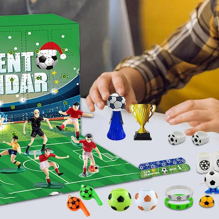 Football Advent Calendar – 24 Soccer Toys & Accessories for Kids | Christmas Countdown Gift