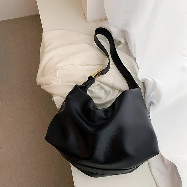 Minimalist Vegan Leather Shoulder Bag – Stylish & Practical Everyday Tote for Women