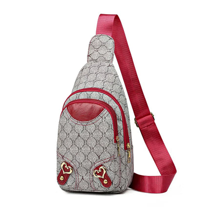 Luxe Leather Crossbody Backpack – Stylish, Compact & Comfortable Design