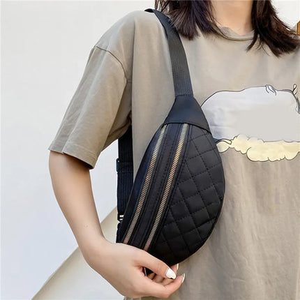 Trendy Quilted Belt Bag – Versatile Crossbody & Waist Pack for Everyday Use