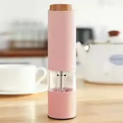 Electric Herb Grinder 7.1" x 2" – Ceramic Salt & Pepper Mill for Easy Cooking