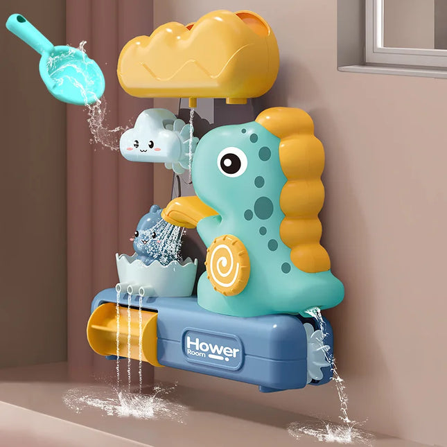Dinosaur Bath Toy for Toddlers – BPA-Free Water Play Toy with Suction Cups – Engaging Dino-Themed Bathtub Fun
