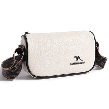Stylish Women’s Crossbody Bag – PU Leather Compact Shoulder Purse in Black or Beige