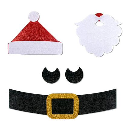 Reusable Christmas Window Stickers – Cotton & Paper Holiday Décor for Windows and Doors (Multiple Sizes)