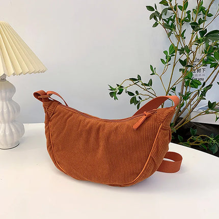 Corduroy Crossbody Bag – Soft, Lightweight & Stylish Everyday Purse