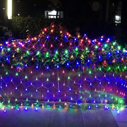 Multicolor LED Christmas Net Lights – Waterproof, Energy-Efficient Outdoor & Indoor Holiday Decor