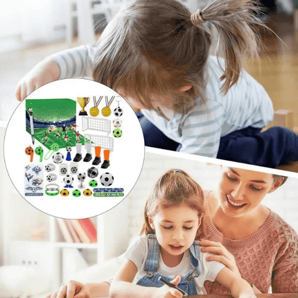 Football Advent Calendar – 24 Soccer Toys & Accessories for Kids | Christmas Countdown Gift