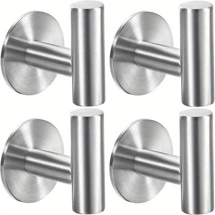 Self-Adhesive Stainless Steel Wall Hook – No-Drill Bath & Towel Hook | Modern Rustproof Design