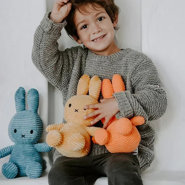 Miffy Corduroy Plush Rabbit – Soft Baby & Kids Knuffel | Cute Nursery Gift