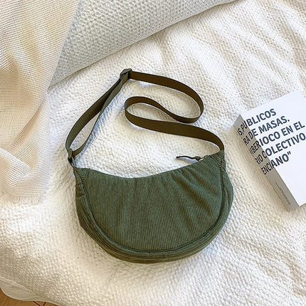 Corduroy Crossbody Bag – Soft, Lightweight & Stylish Everyday Purse