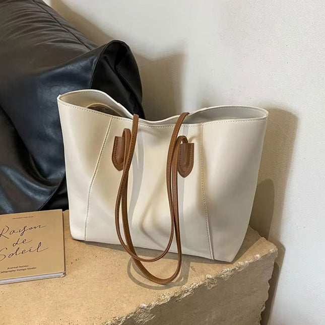 Leather Shopper Tote Bag – Stylish, Spacious & Durable for Work & Travel