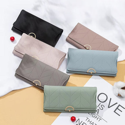 Women's Leather Wallet – Stylish, Spacious & Secure | RFID-Blocking Bifold Purse with Phone Pocket