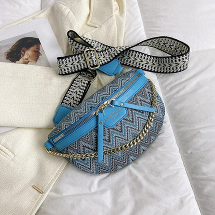 Boho Patchwork Crossbody Bag – Colorful Hippie Festival Sling Purse