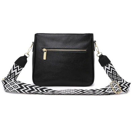 Stylish Women's Shoulder Bag with Wide Strap – Versatile Crossbody Purse with Spacious Compartments