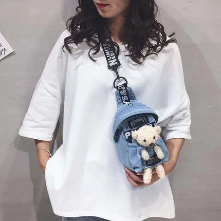 Cute Teddy Crossbody bag  – Kids & women crossbody bag