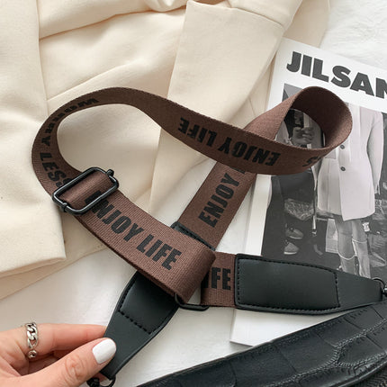 Black Braided PU Leather Crossbody Waist Bag – Adjustable Strap, Urban Style Fanny Pack for Women