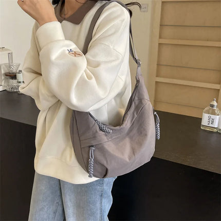 Beige Hobo Crossbody Bag – Spacious, Stylish & Comfortable Everyday Tote
