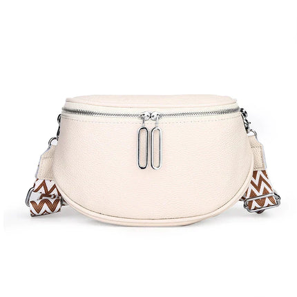 Elegant Crossbody Waist Bag with Wide Strap | Luxury Convertible Hip & Shoulder Bag