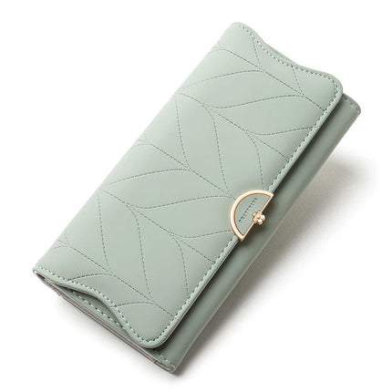 Women's Leather Wallet – Stylish, Spacious & Secure | RFID-Blocking Bifold Purse with Phone Pocket