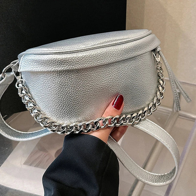Trendy Chain Strap Crossbody Belt Bag – Chic & Practical Waist Bag for Women
