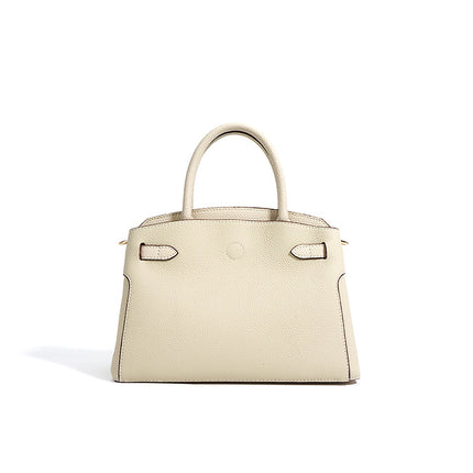 Elegant Vegan Handbag with Gold Lock – Luxury Chic Evening & Work Tote