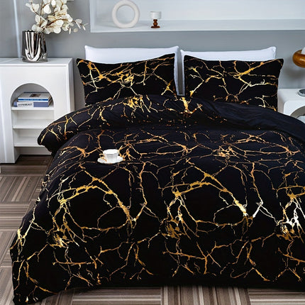 Luxury Marble-Print Duvet Cover – Soft, Breathable Bedding for Modern Bedrooms