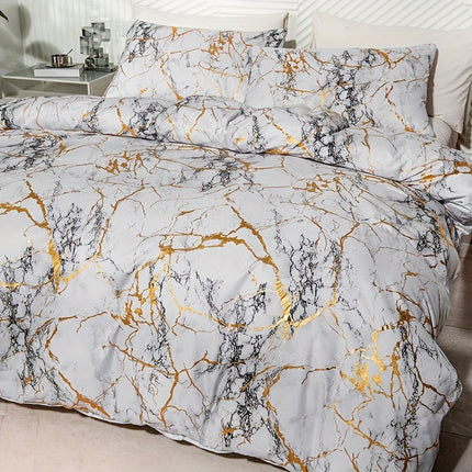 Luxury Marble-Print Duvet Cover – Soft, Breathable Bedding for Modern Bedrooms