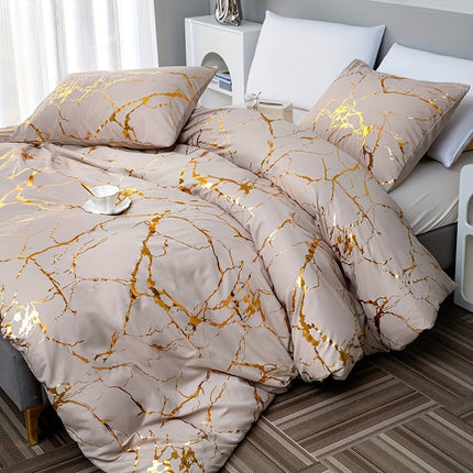 Luxury Marble-Print Duvet Cover – Soft, Breathable Bedding for Modern Bedrooms