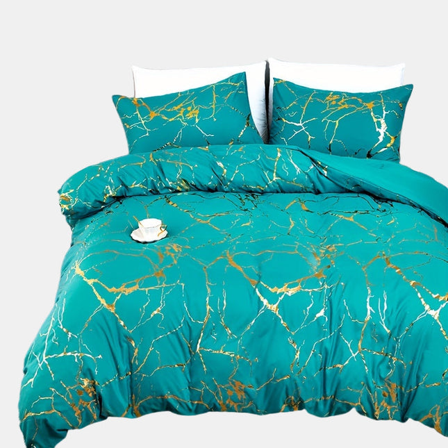 Luxury Marble-Print Duvet Cover – Soft, Breathable Bedding for Modern Bedrooms