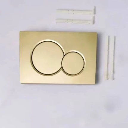 Luxury Dual Flush Toilet Button in Spray Gold – Fingerprint-Resistant Modern Actuator Plate
