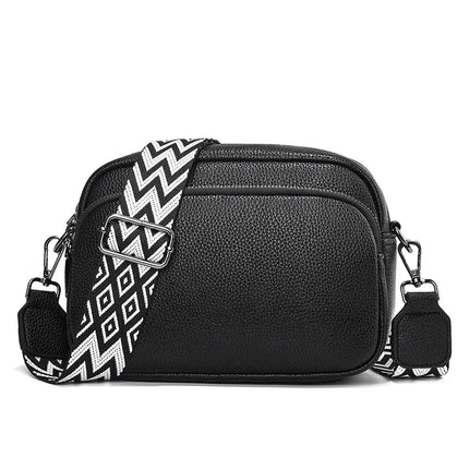 Trendy Women's Crossbody Bag with Wide Strap & Mini Pouch – Stylish & Practical for Daily Use