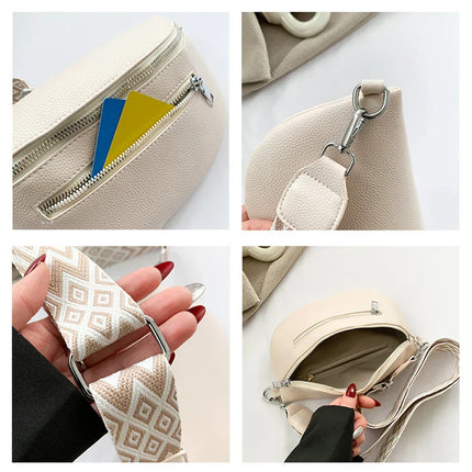 Black Quilted Belt Bag with Gold Hardware – Versatile Crossbody Waist Bag for Women