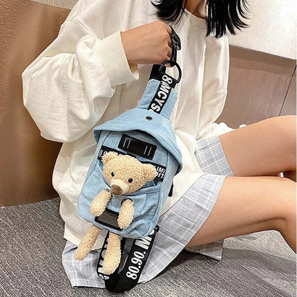 Cute Teddy Crossbody bag  – Kids & women crossbody bag