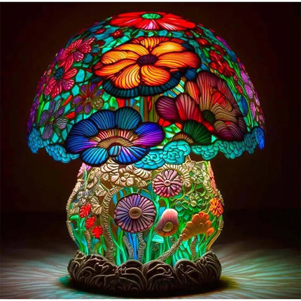 Colorful Mushroom Table Lamp – USB LED Night Light for Bedroom, Desk & Home Décor
