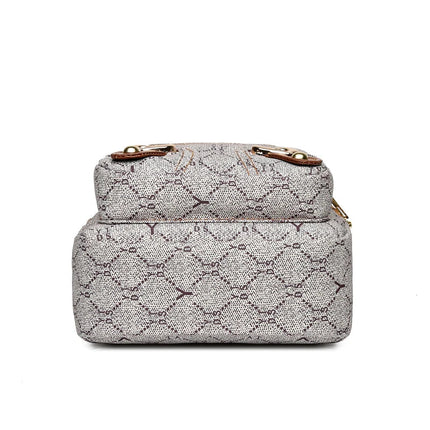 Luxe Leather Crossbody Backpack – Stylish, Compact & Comfortable Design