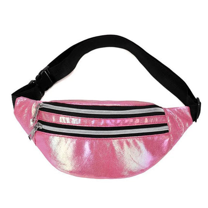 Holographic Crossbody Hip Bag – Trendy Festival Waist Pack with Adjustable Strap