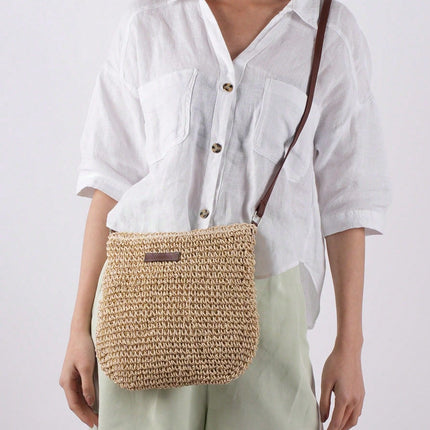 Handwoven Rattan Shoulder Bag – Lightweight, Stylish & Perfect for Summer